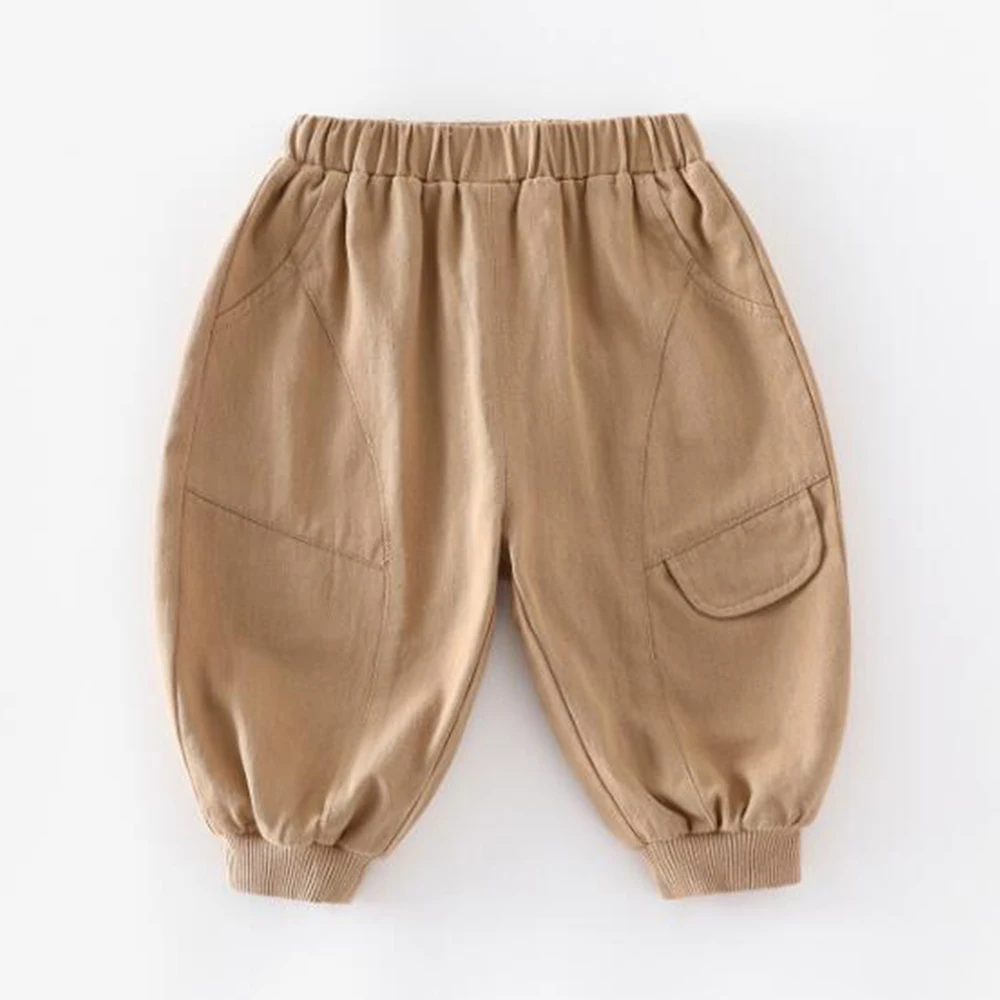 2026 Kids Boys Pants Cotton Casual Loose Spring Autumn Toddler Clothing Back To School Trousers For Boys Wholesale