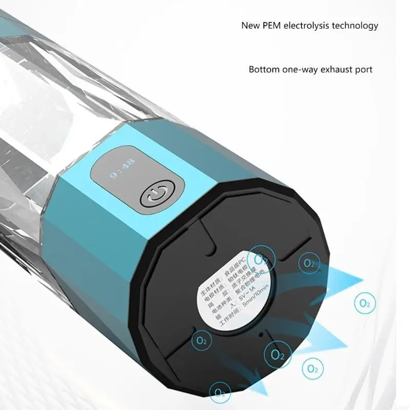زجاجة ماء الهيدروجين C90F 208 مل آلة مؤين ماء الهيدروجين الهيدروجين 10000PPB #4