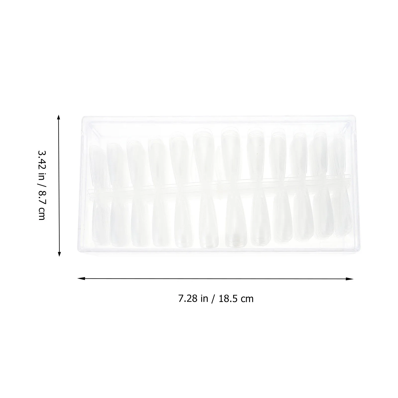 504 pezzi di unghie finte trasparenti di qualità da salone, vestibilità universale, leggera, comoda da indossare per l'uso nel festival notturno della data del fine settimana