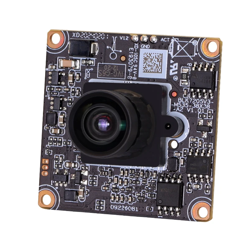 

5MP 4.3mm 75degree Distortionless 0.0001Lux Blacklight H.265AI/H.265+ Black Light Level Mini HD Network Camera Module