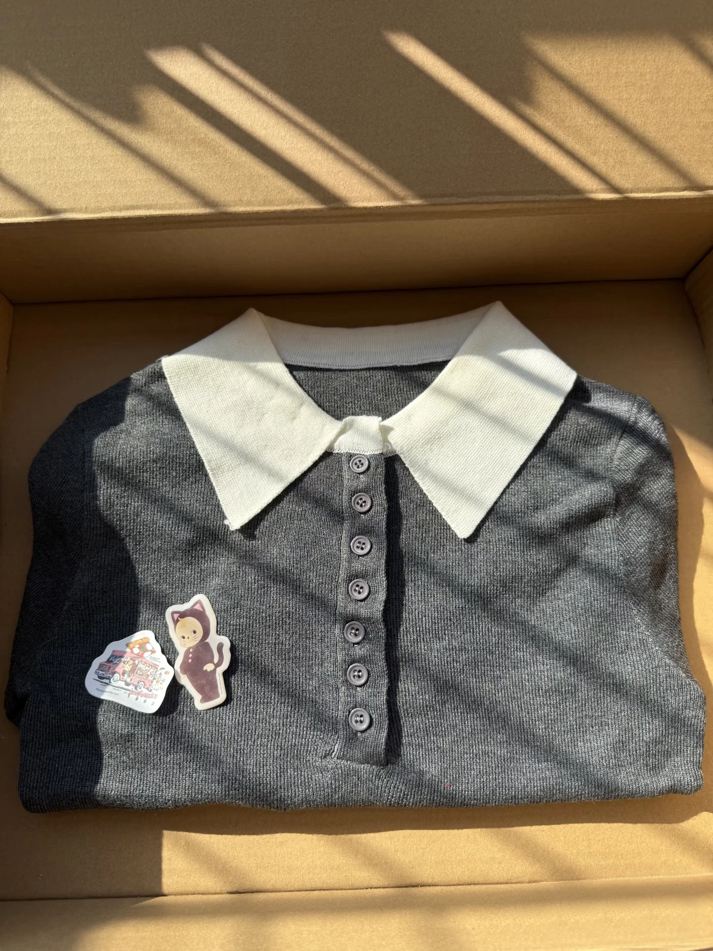 

Fake Two Pieces Knitted Long Sleeve T-shirt Autumn Lapel Buttons Cotton Slim Tee Top Vintage Casual Preppy Style Knitwear Y2k