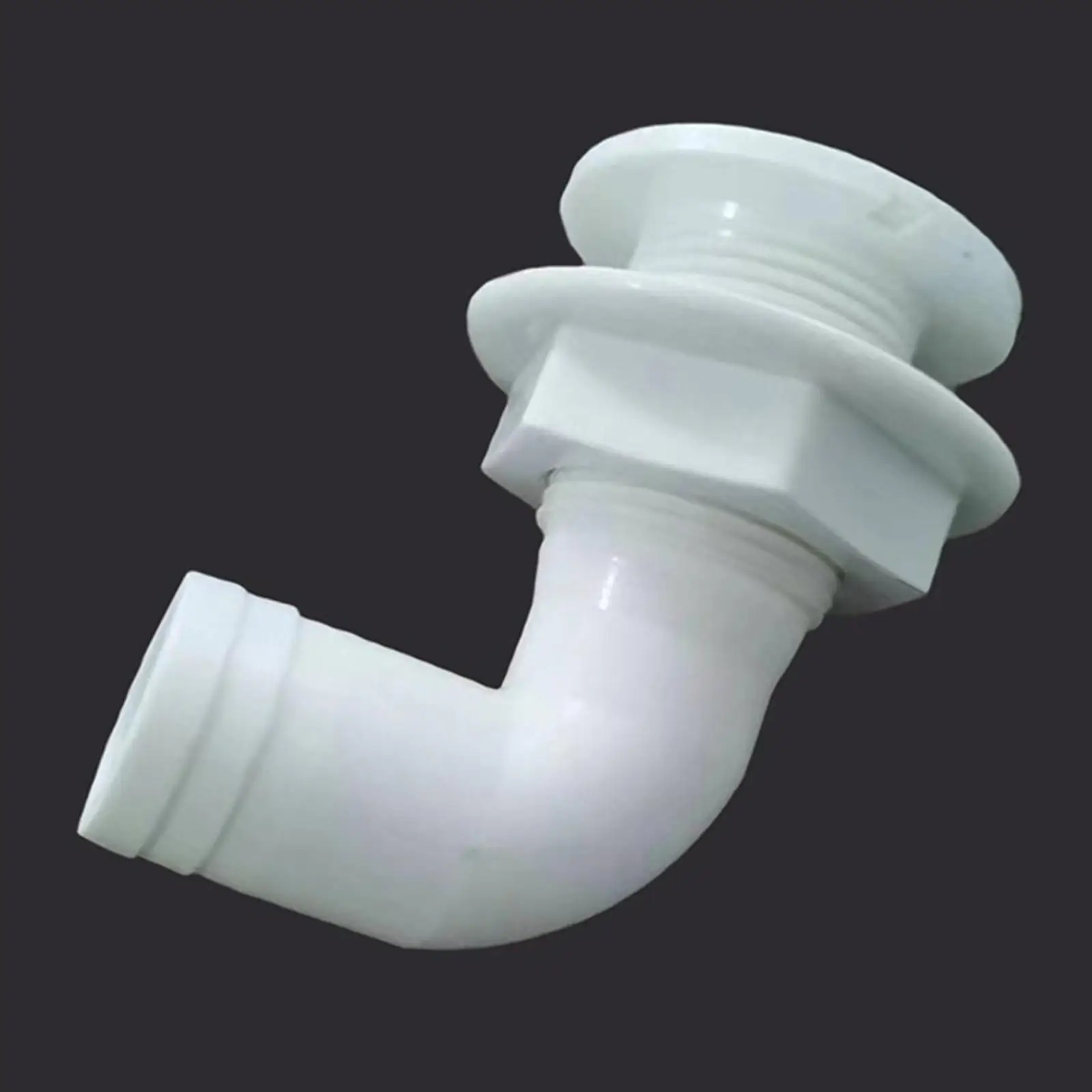 90 Degree thru Hull Fitting Hose Pipe Elbow Boat Plumbing for Durable Replacement Convenient Installation Premium Repair Parts