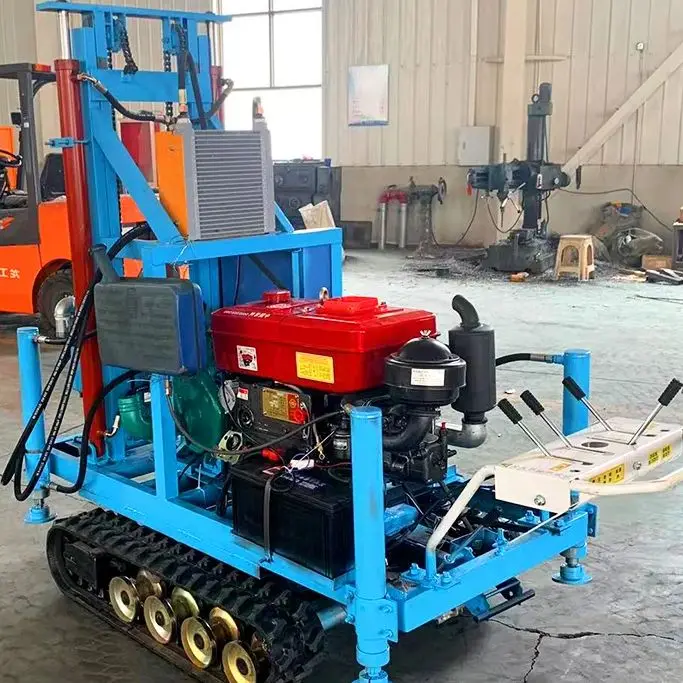 

Customized Efficient Crawler Wheeled Water Well Drilling Rig Portable Diesel Engine 100m 150m 180m Drilling Depth