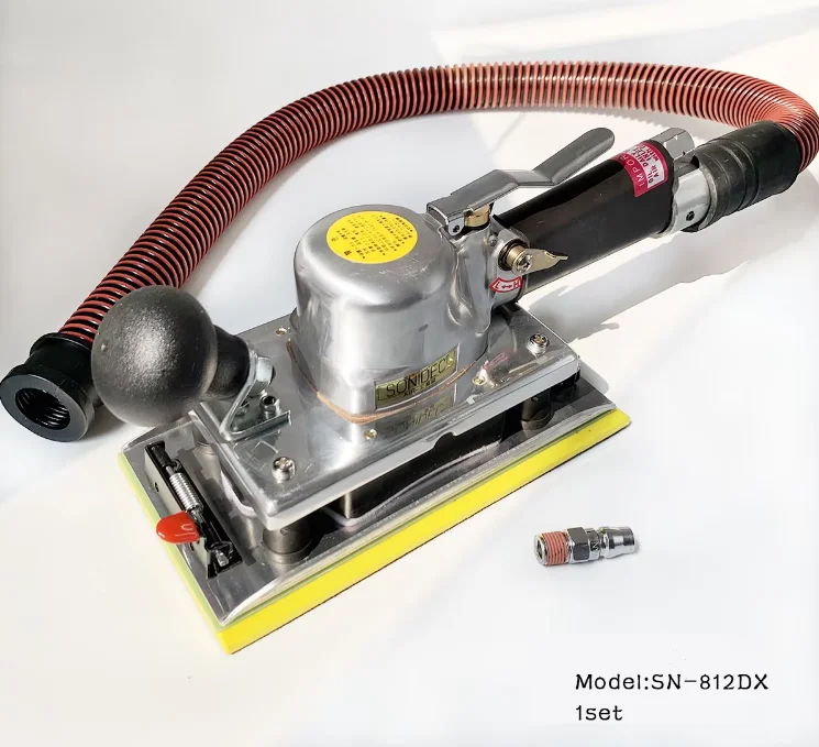 Industrial Pneumatic Grinder OEM 93x176mm/112x218mm Rectangular Dust/Non-Dust Pad Wood Metal Tile Grinding Polishing