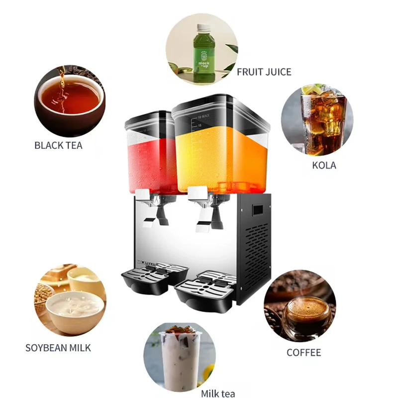 

2-Cylinder Juicer Commercial Beverage High-Capacity Self-Service Cold Drink Machine