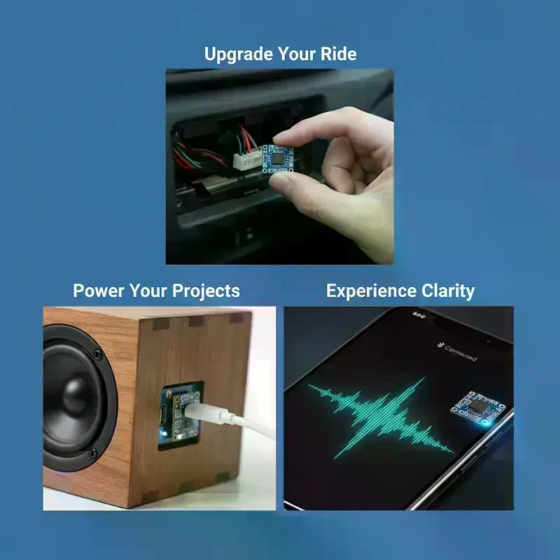 Low Noise Bluetooth Audio Amplifier Board Type C Interface TWS Teaming Function for DIY Portable Bluetooth Speaker