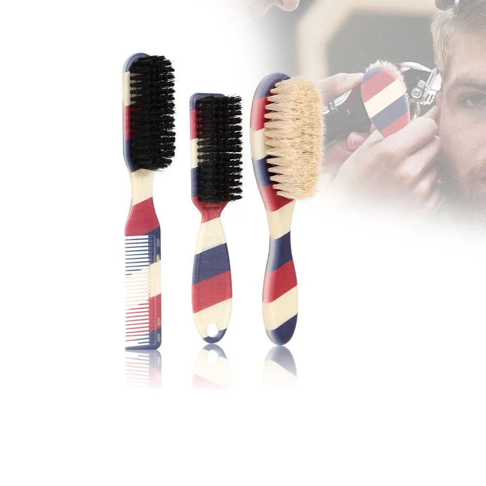 New Professional Barber Shaving Beard Brush Removal Neck Dusting Horse Hair Brushes Face Mustache Salon Cleaning Styling Tools