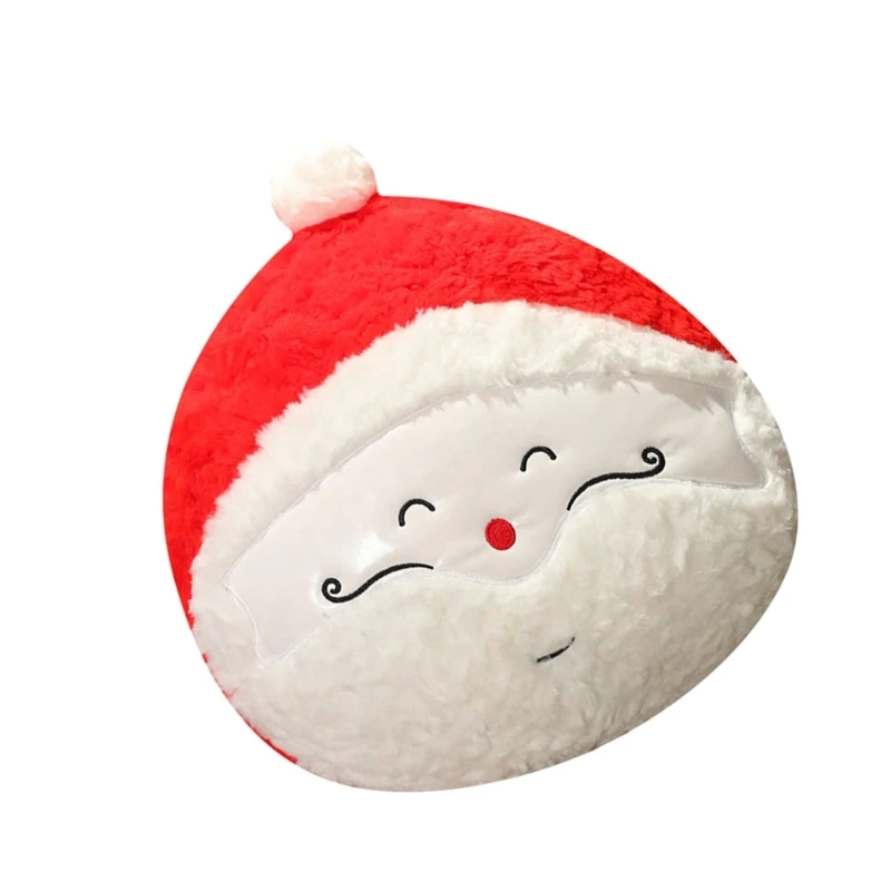 Plushie Through Pillow Christmas Party Decoration Cushion Candy Cane, Snowman