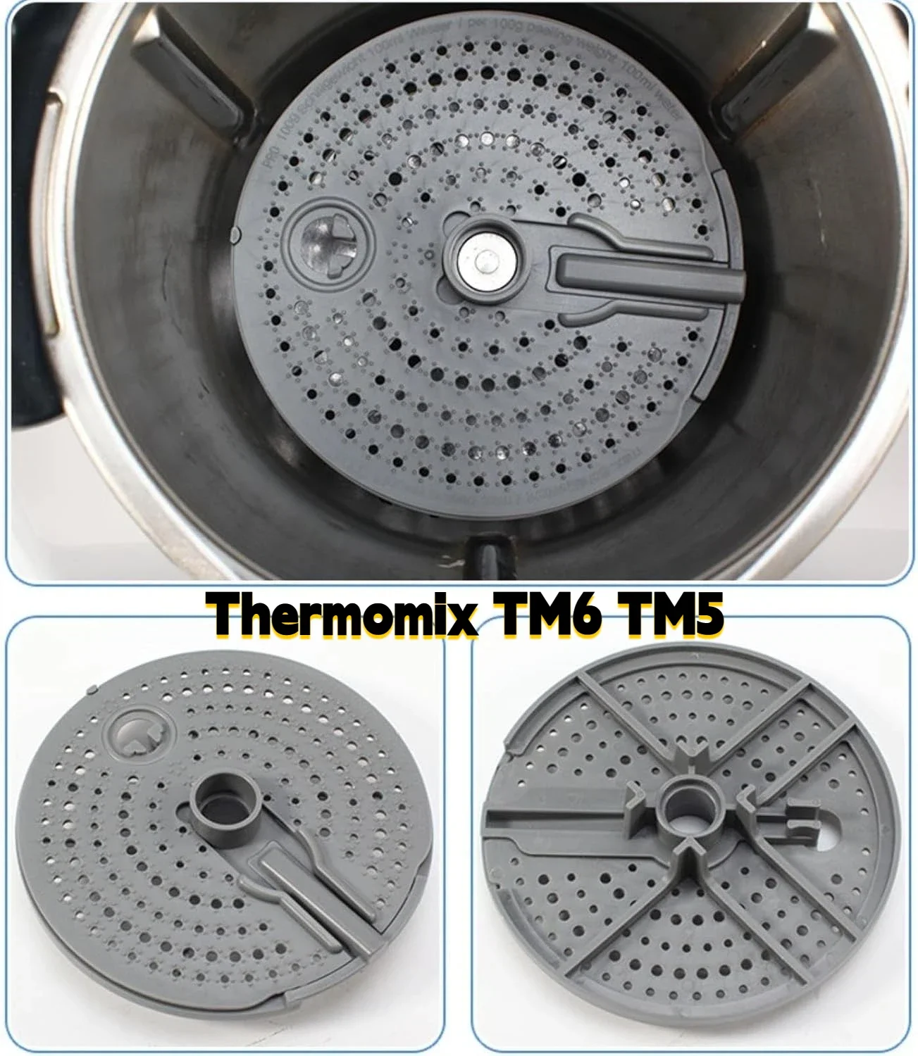 

Potato/Taro peeler compatible with Toisix TM5/TM6 peeler, compatible with Ozhix accessory blade cover, medium, gray