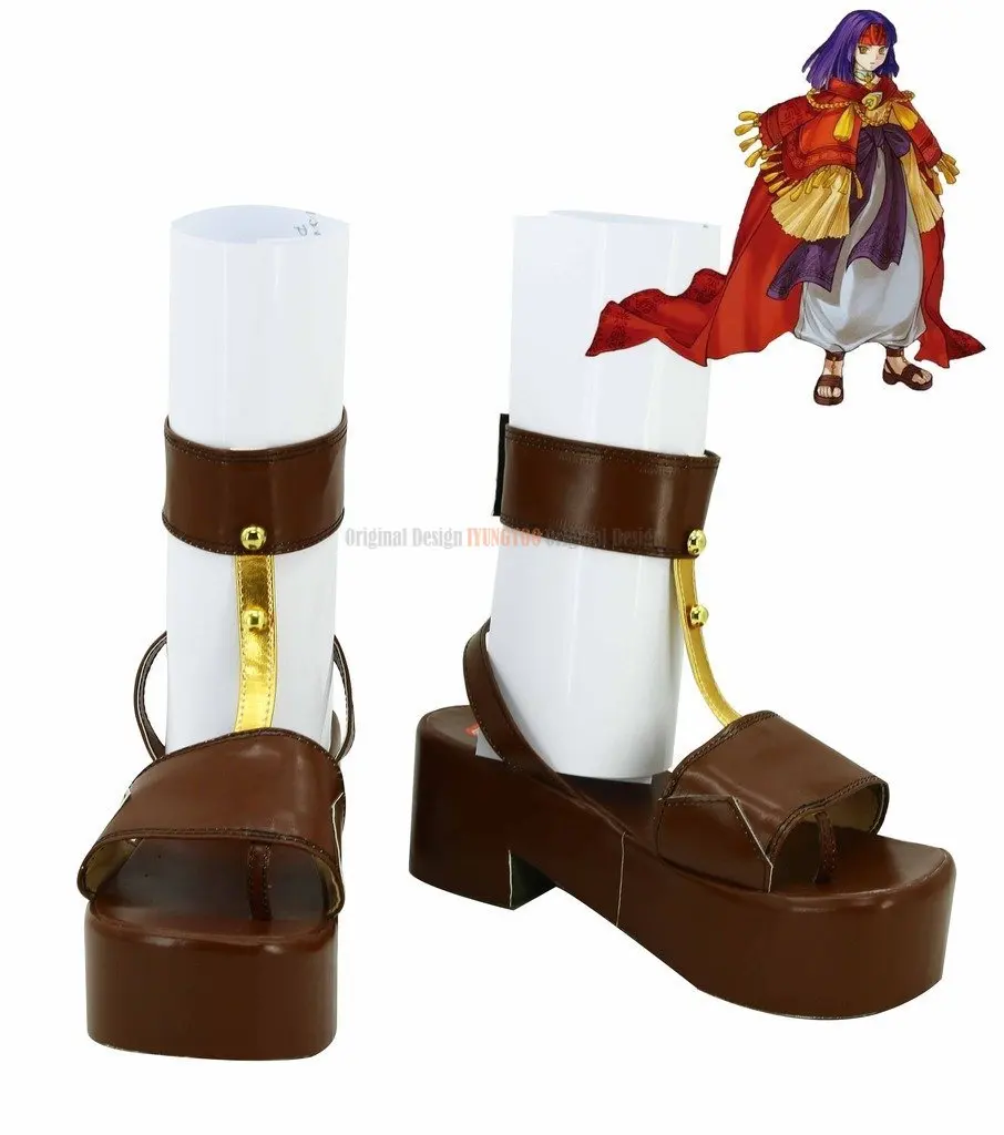 

Sheeda Cosplay Fire Emblem Sheeda Cosplay Shoes Brown Boots Custom Made