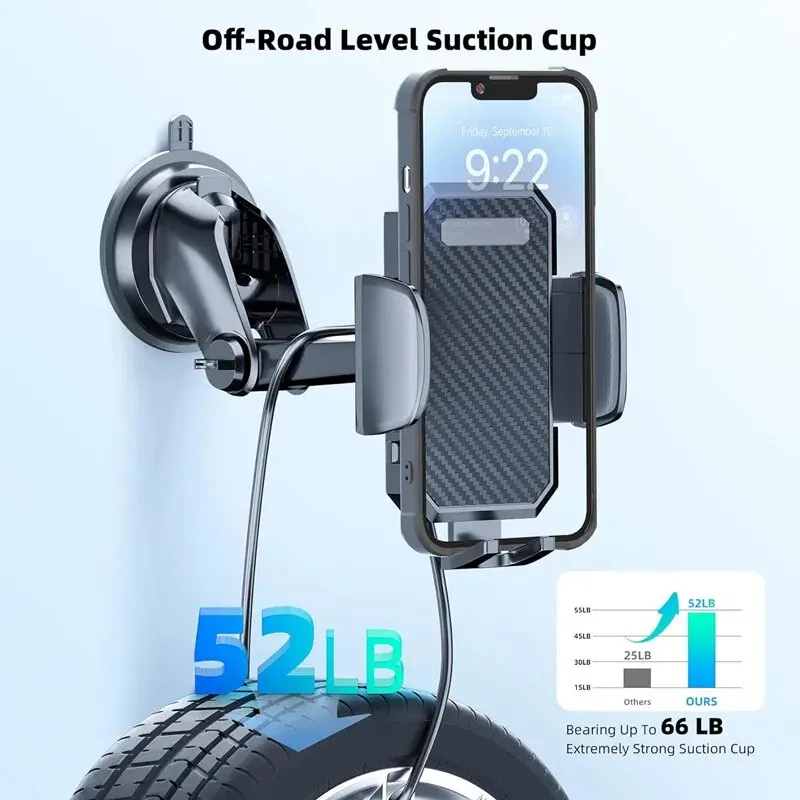 Sucker Car Phone Holder Mount Stand Suction Cup Smartphone Mobile Cell Support in Car Bracket For iPhone Xiaomi Huawei Samsung