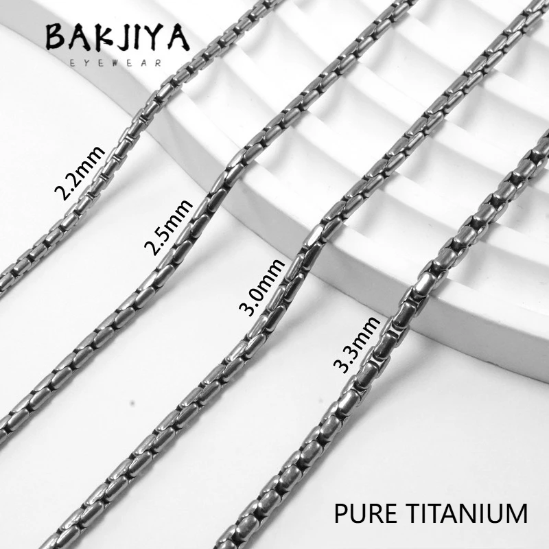 2026 Pure Titanium Snake Bone Chain Necklace For Men Women, 2.5mm/3.0mm Snake Chains, Anti-Allergy Long Collarbone Link Necklace