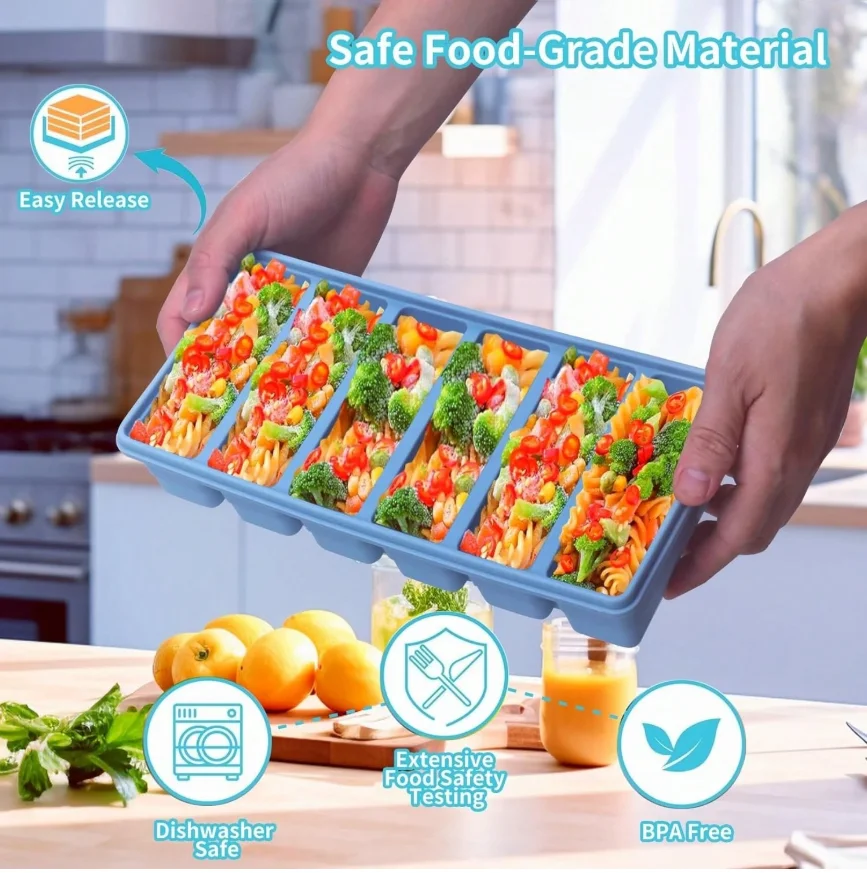 Silicone Freezer Molds Gift Se - Meal Prep Menu review and price