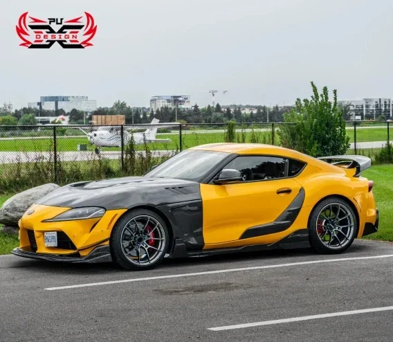 High Quality Carbon Fiber Door Plank Side Fender Vents Door Canards for Gr Supra A90 A91 Mk5 TR Style Body Kit