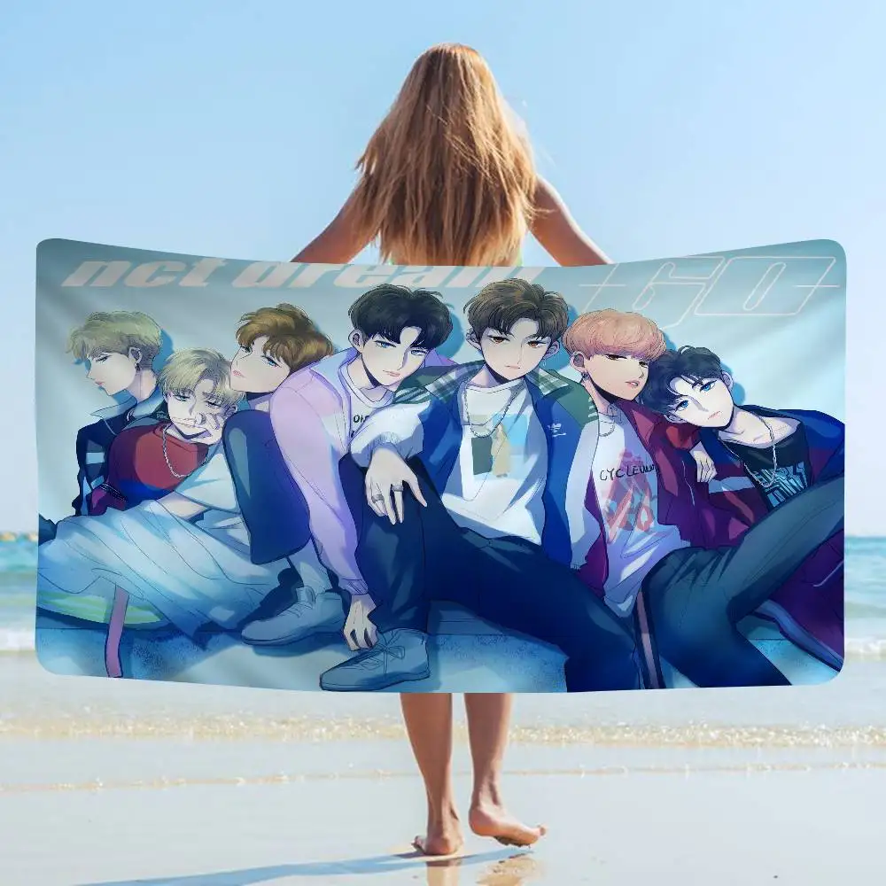 

NCT DREAM Microfiber Blanket Quick Drying Beach Towels Oversized Printing Super Absorbent Pool Towel Blanket
