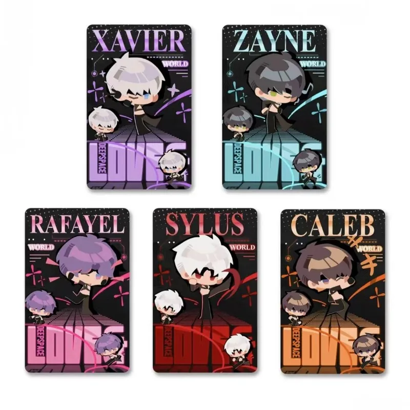 5 шт./лот Game Love and Deepspace Decor Lomo Card Q Version Ins style Xavier Zayne Rafayel ralayo Sylus Caleb HD Album Photo Card
