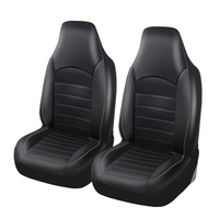 Faux Leather Car Seat Cover Full Set Airbags Compatible and Split Bench Universal Auto Covers Style Car Seat Cover Auto Interior