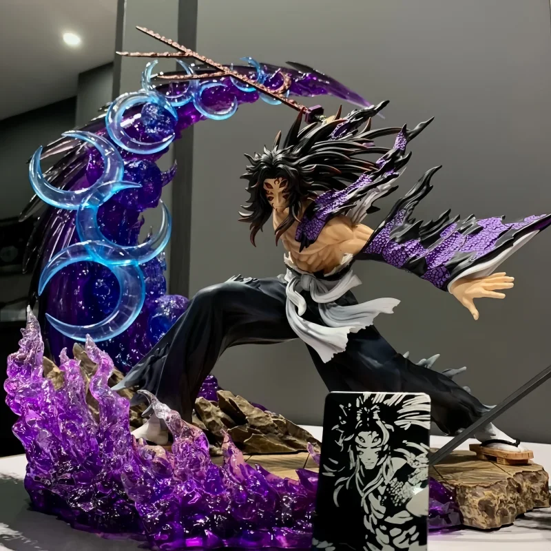 

23cm Demon Slayer Anime Figures Tsugikuni Yoriichi Action Figure With Light Pvc Statue Figurine Model Dolls Toys Christmas Gifts