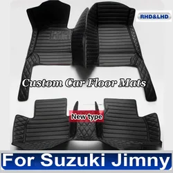 Car Mats For Suzuki Jimny JB23 JB33 JB43 JB53 1999~2018 Waterproof Car Floor Mats Car Foot Mat Tapete Para Piso Car Accessories