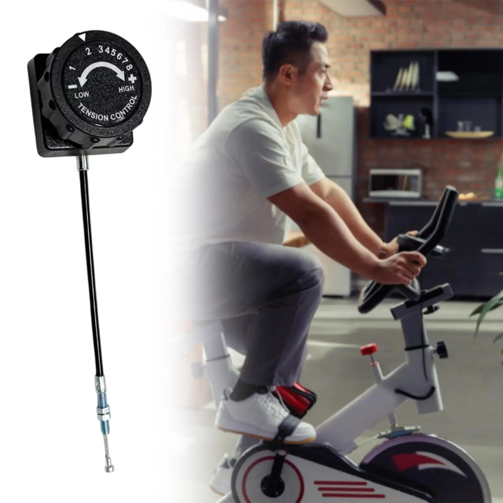 Adjustable Exercise Bike Knob Eight Level Resistance Controller Fitness Cycle Accessory for Home Gym