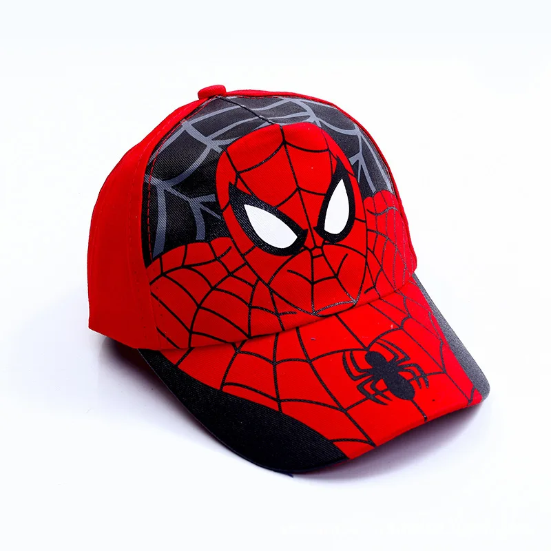 HotToys Disney Spider-man Baseball Cap Hats Superhero Peripheral Cosplay Props Childrens Gift Sunhat Fashion Accessory 3-7y