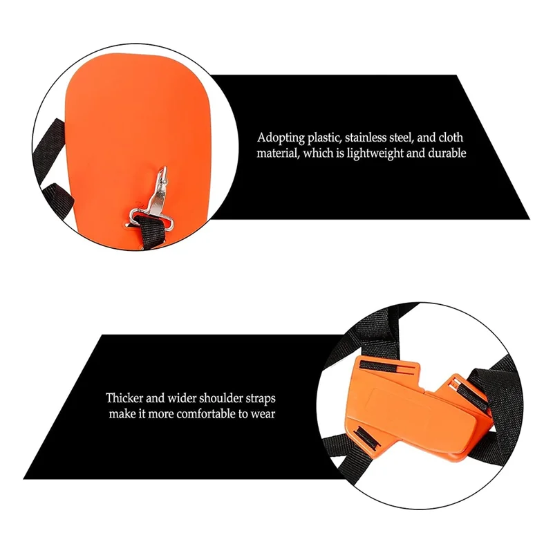 Universal Rimmer Schultergurt Gras Trimmer Geschirr Gurt, Komfort Gurt Doppel Schulter Garten, Rasenmäher Nylon Gürtel Teile