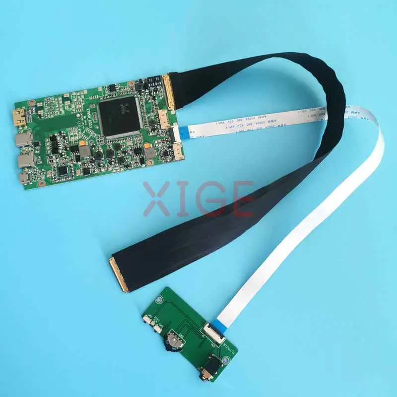 For B173QTN01 N156KME LP140QH1 LQ133T1JW02 LQ125T1JX03B 4K Controller Board 2560x1440 Monitor 40 Pin EDP USB-C 3.0 Mini-HDMI Kit