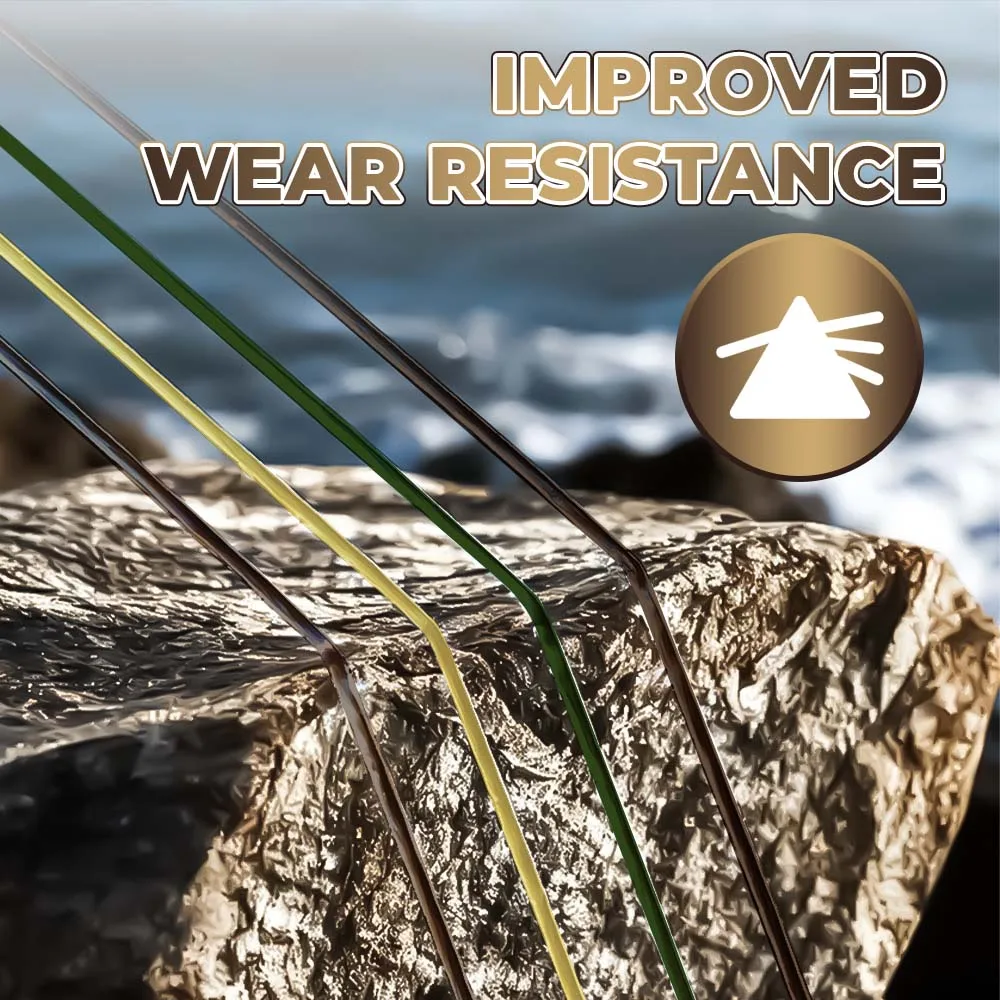 ZUKIBO Camo Green Nylon Monofilament Angelschnur Abriebfeste Monoschnur für Salzwasser- und Süßwasserfischen – Detail 3