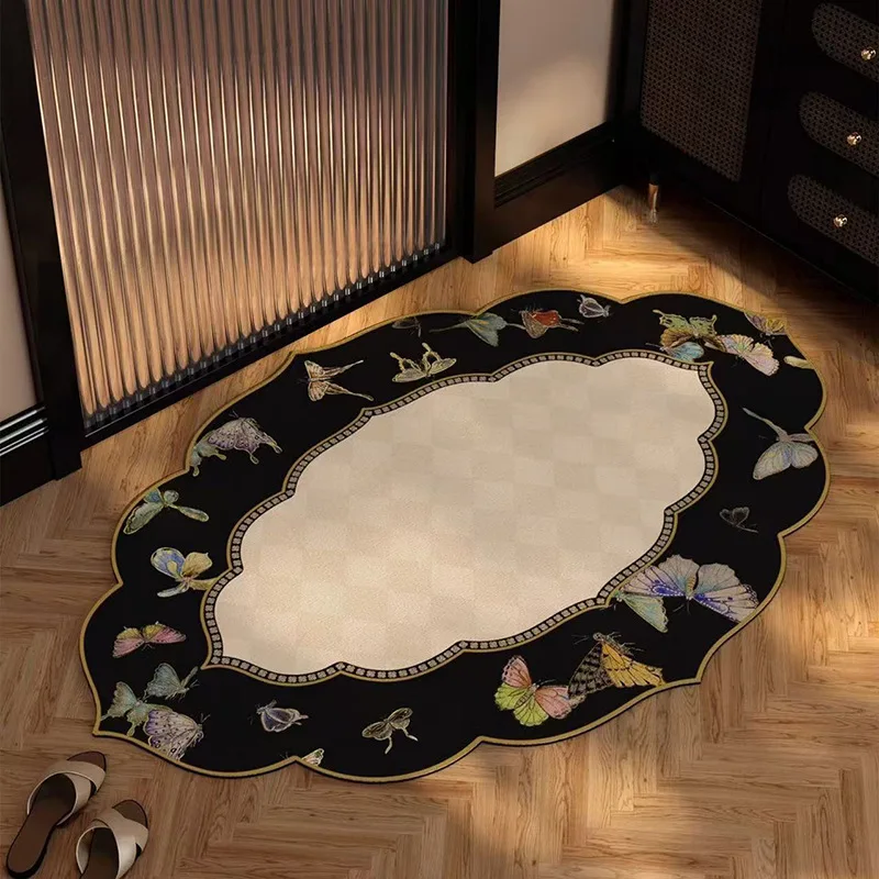 Alfombra de entrada vintage para el hogar, absorbente, antideslizante, de tierra de diatomeas, para baño, ducha, inodoro, anticaída, felpudos