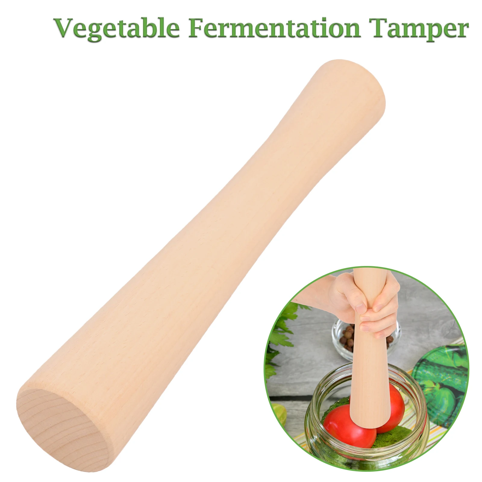 Holz Gemüse Gärung Tamper Einheitliche Mahlen Kohl Sauerkraut Stampfer Arbeitsersparnis Küche Gärung Lebensmittel Werkzeuge