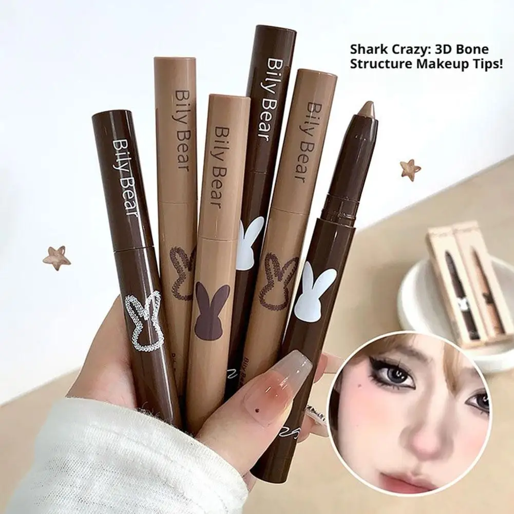 Natural Sculpting Contour Pen Creamy Nose Shadow Jawline Facial Sculpt Makeup Stick Long Lasting Waterproof Cosmetic