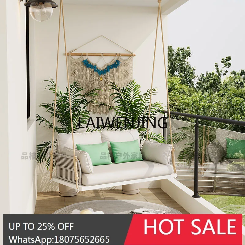 

Indoor Rattan Cradle Swing Hanging Chair Balcony Courtyard Single Double Leisure Rocking Chair