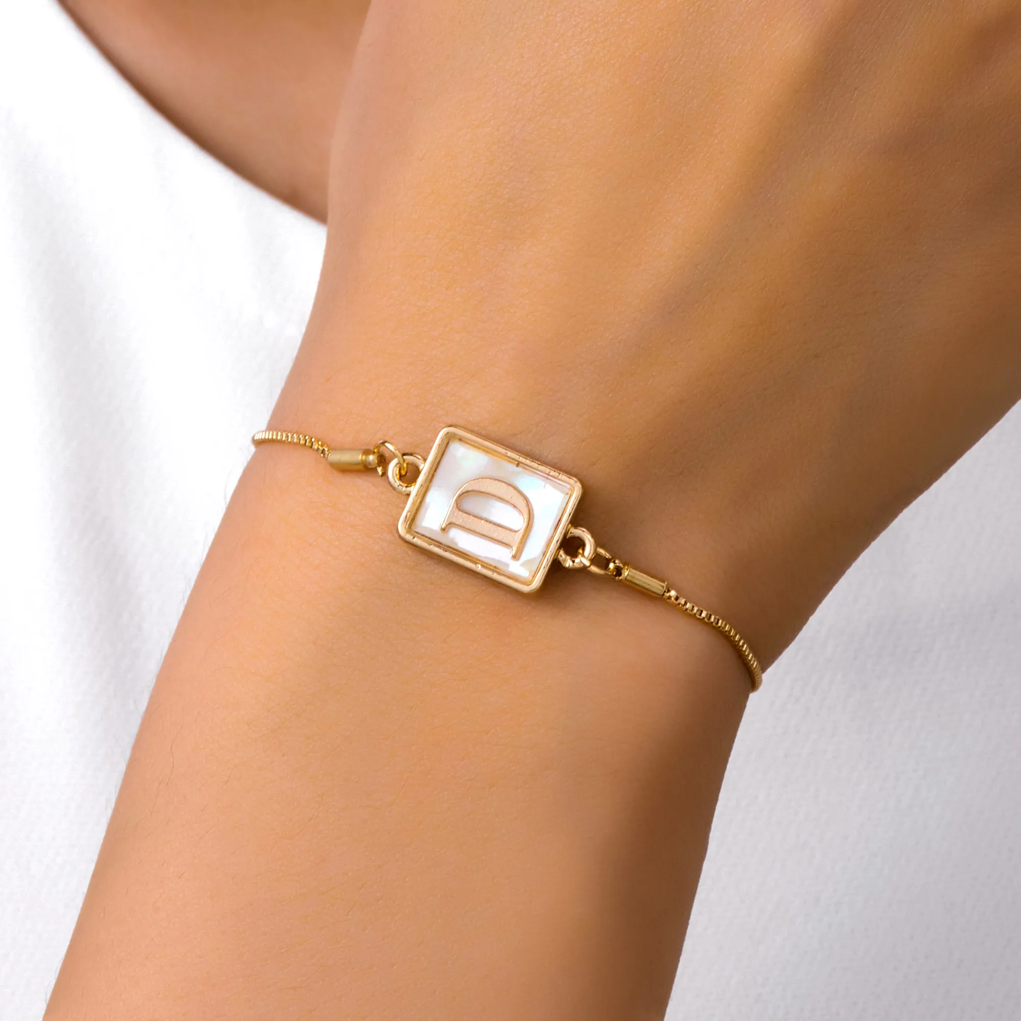 Stainless Steel Luminous 26 Letters Initial Bracelet for Women Men Glow In The Dark A-Z Alphabet Bracelet Friendship Jewelry image 6