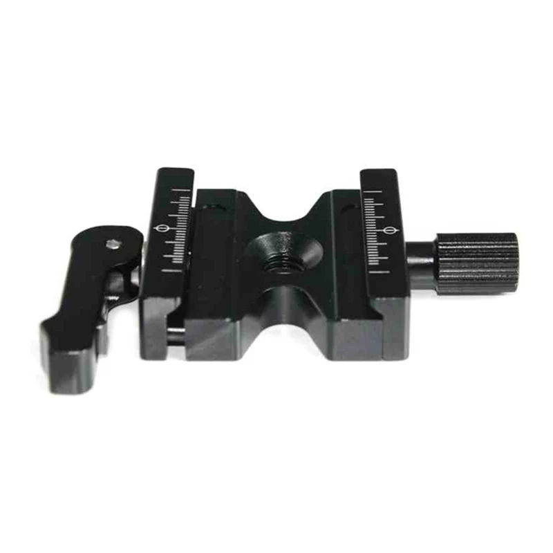 Quick Release Clamp with Adjustable Lever Knob 3/8inch Screw Hole for Arca for Swiss Standard QR Plate Ball for Head Tripod