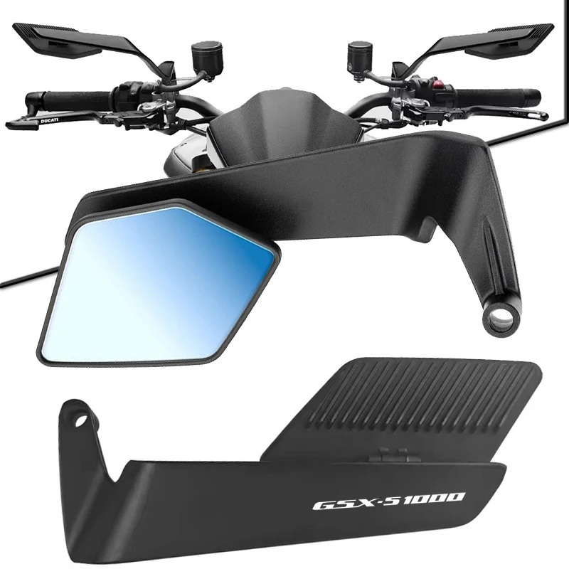 For SUZUKI GSXS1000 GSX-S GSXS 1000 S GSX-S1000 Motorcycle Mirrors Stealth Winglets Mirror Rotate Adjustable Mirrors