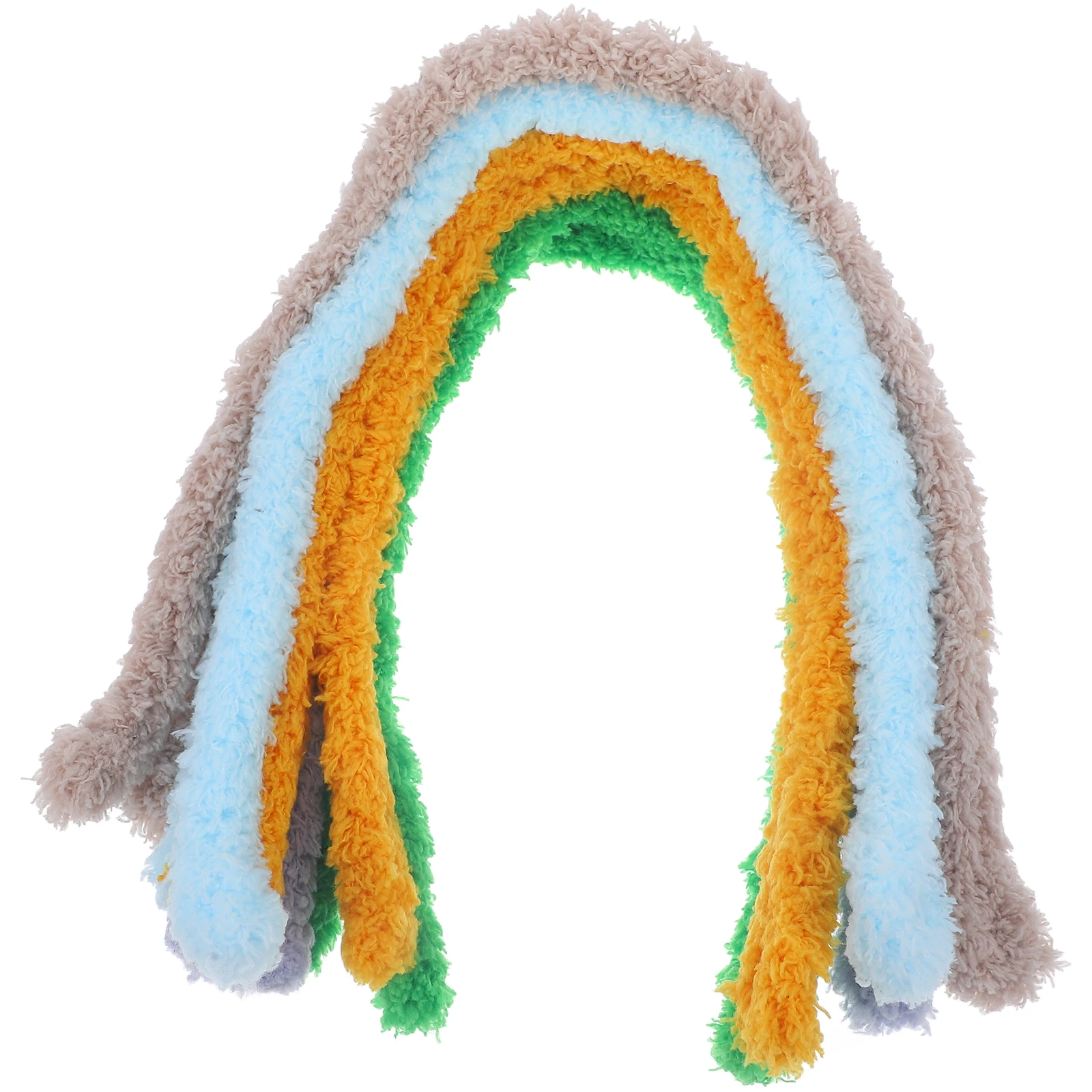

5pcs Chenille Stems DIY Twisted Rods Craft Pipe Cleaners Kids Material Package H made Supplies Creativity Toys Christmas