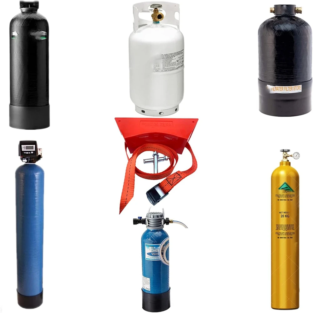 2Pcs Propane Tank Holder, Gas Cylinder Holder,Cylinder Wall Mounted Bracket,Gas Cylinder Holder For Rv Water Softener-A14I