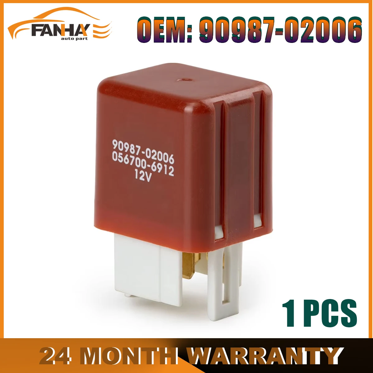 

Automotive Relay 90987-02006 For Toyota Landcruiser 84-09 Hilux 86-05 Prado 95 Series RAV4 Water Tank Fan Relay