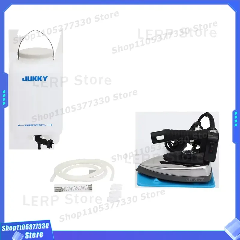 JUKKY JK-94AL Black Industrial Electric Steam Iron Handheld with Separate Suspension Tank for Commercial and Household Use