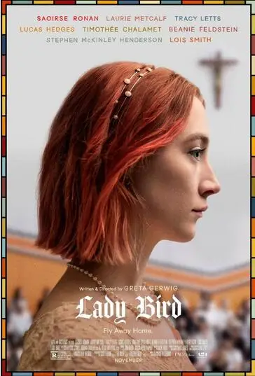 

More style LADY BIRD Movie Art Film Print Silk Poster Home Wall Decor 24x36inch