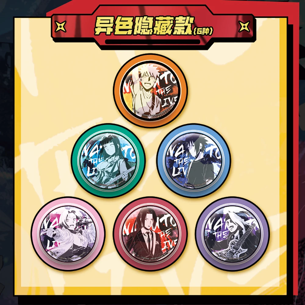 Original Kayou Naruto Anime Merchandise Kreative Abzeichen Weißblech Runde Broschen für Schüler Schultasche Zubehör Überraschungsgeschenke