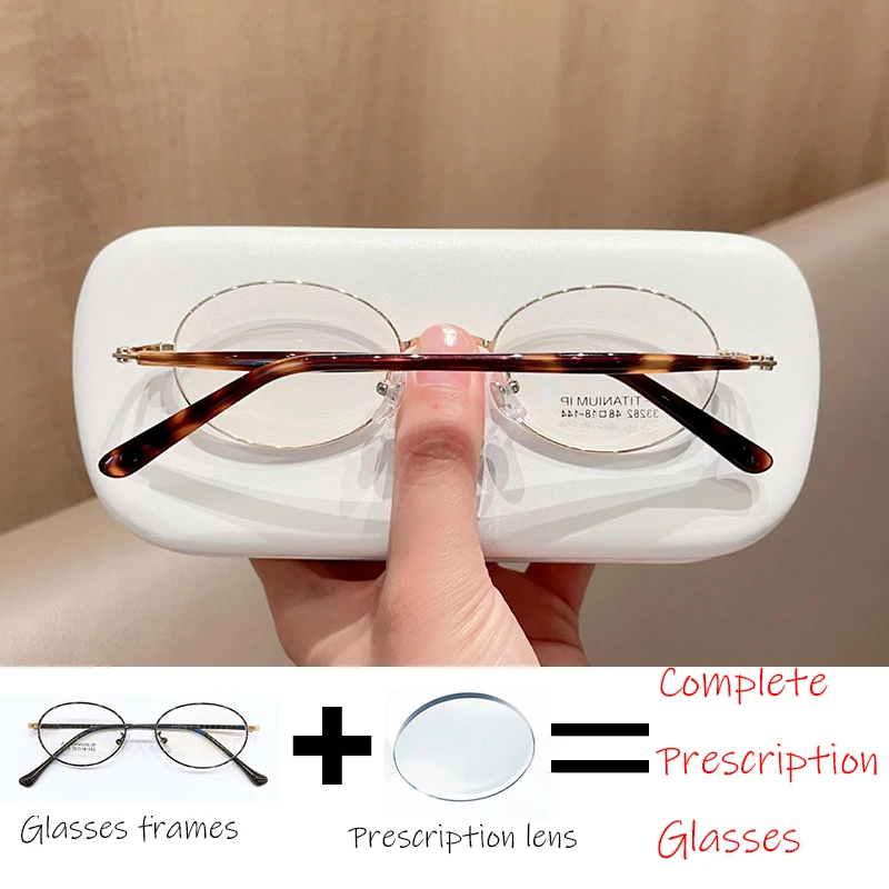 

2025 prescription glasses The New Danyang Glasses The Same Gold Wire Oval Small Frame Can Be Equipped With Prescription