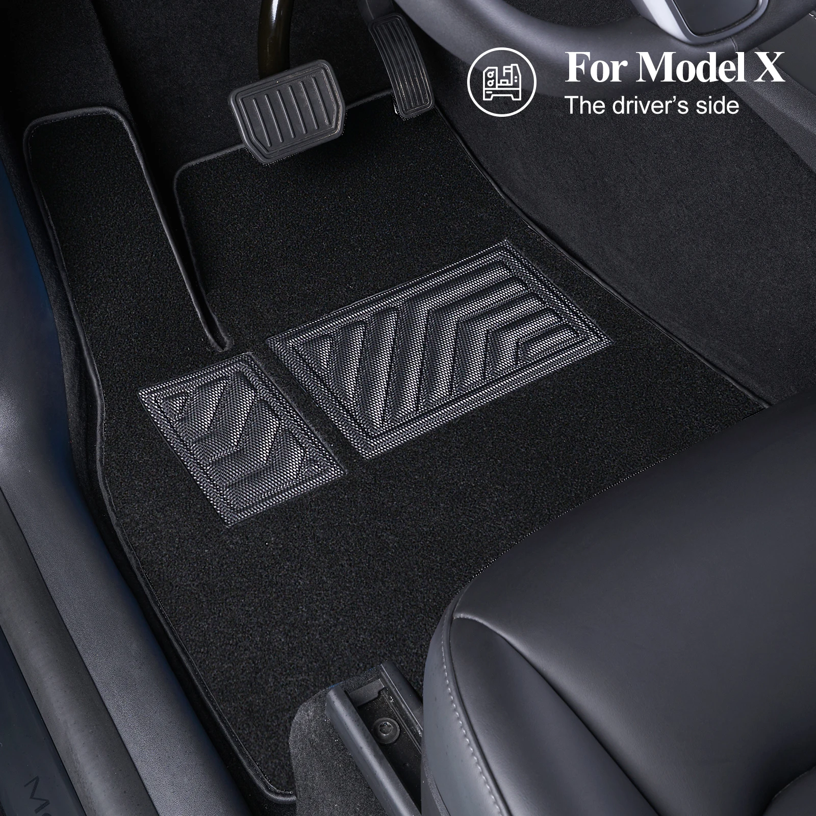 Custom Car Floor Mat for Tesla Model X 2015-2024 Waterproof Pad Car Mats Floor Covers Car Accessories