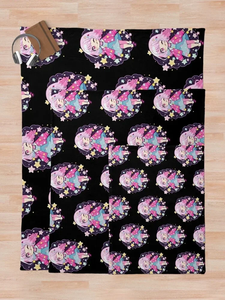 بطانيات حرارية منقوشة ناعمة قطيفة ، مشروع قميص سيكاي ، إمو أوتوري ، نجوم لطيفة ، بطانية رمي تشيبي كاواي ، حرارية للسفر