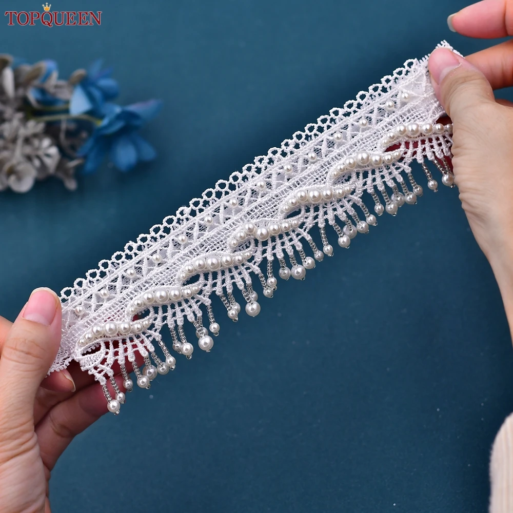 TOPQUEEN Fahion Soft Sexy Women Girl Lace Wedding Garter Cosplay Blue Rhinestone Garter Ring For Women/Female/Bride ST65