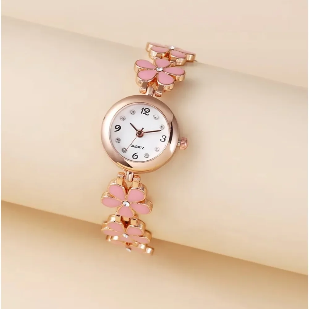 

Luxurious Quartz Watch Bracelet Flower Chain Wristband Wrist Watches Womens Bracelet Watches Female Relojes Para Mujer