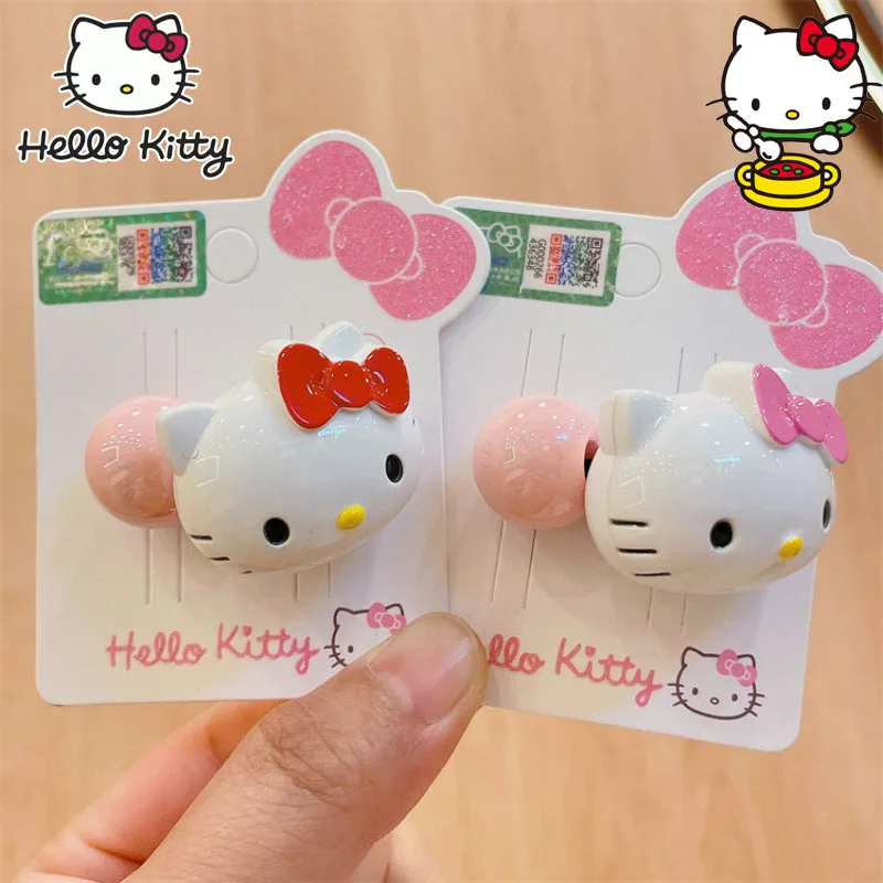 Sanrio Hello Kitty Hair Bands Cartoon Cute Women Girl Headband Hair Ropes Ties Hair Accessories Ponytail Holder Tie Accessories