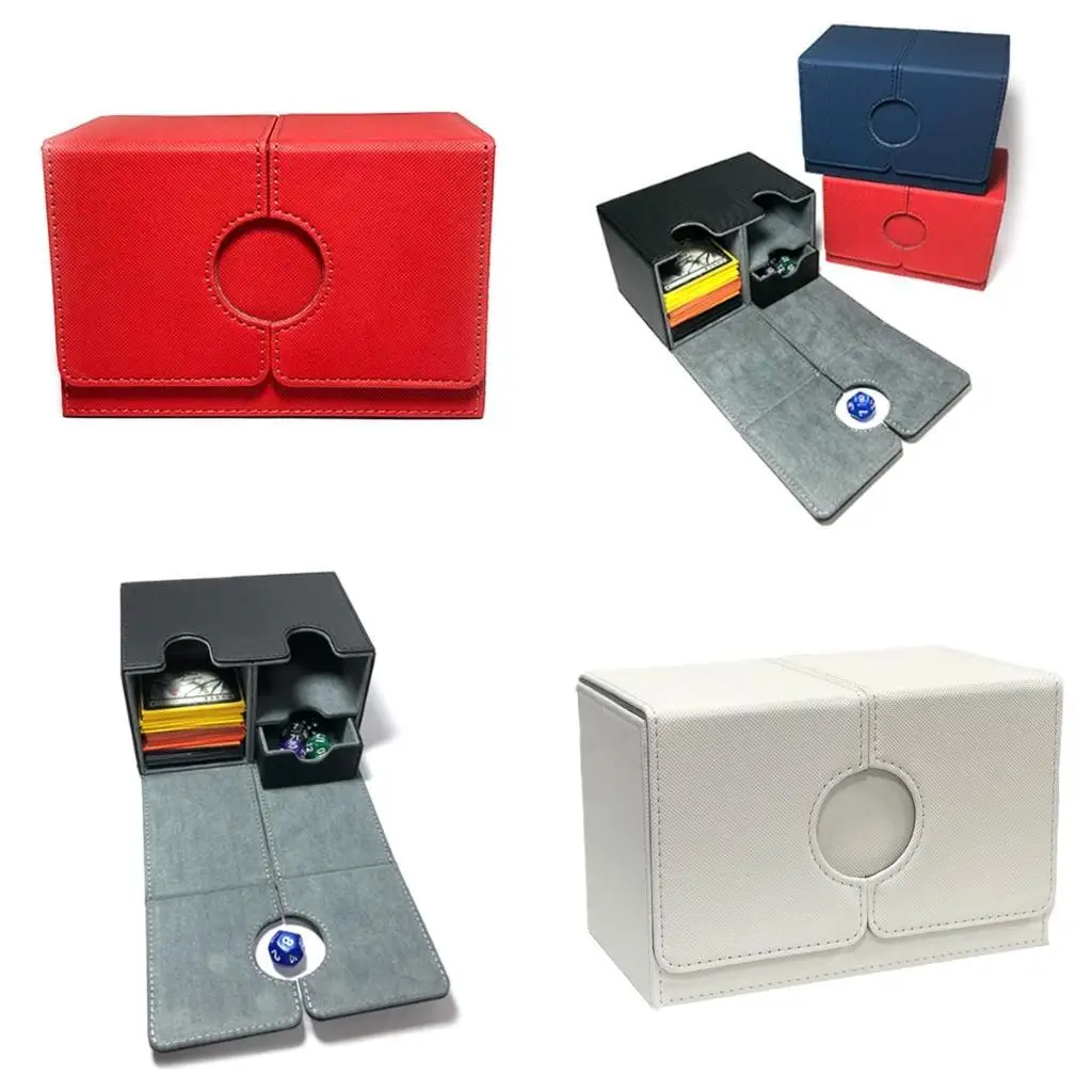 

652f просторные игровые карты Корочные карты Организаторы коробки для коллекционера, для 160+ держателей карт в рукавах.