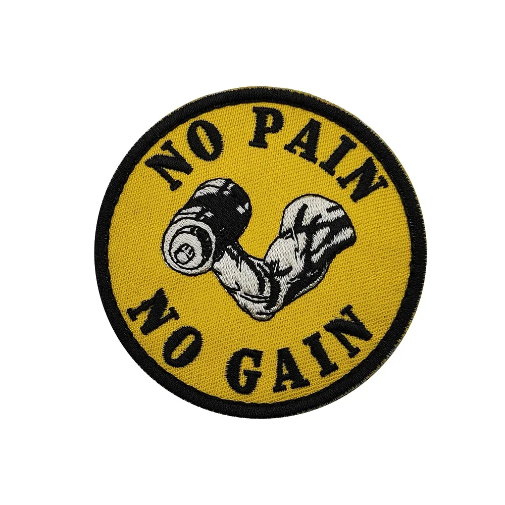 Parche táctico NO PAIN NO GAIN velcro bordado para MOLLE - imagen 2