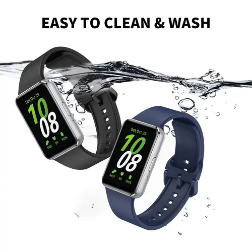Imagen 2 del producto Bucle de silicona Original para Samsung Galaxy Fit 3, accesorios de correa, pulsera deportiva de goma para reloj inteligente Samsung Galaxy Fit3